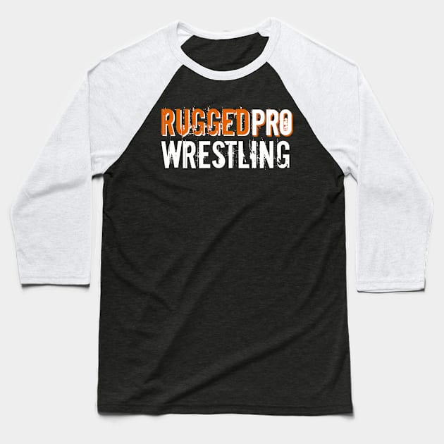 RUGGEDpro White/Orange Baseball T-Shirt by AustinFouts